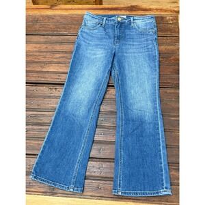Kut from the Kloth Kelsey Fab Ab Ankle Flare Jeans Blue High Rise KP2072MA1 6